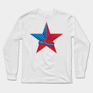 veterans day with american Long Sleeve T-Shirt